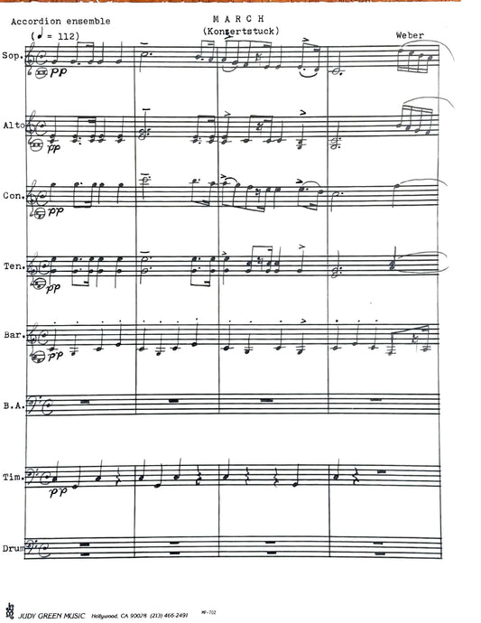 Concert March from Konzertstück Op.79 (accordion ensemble)