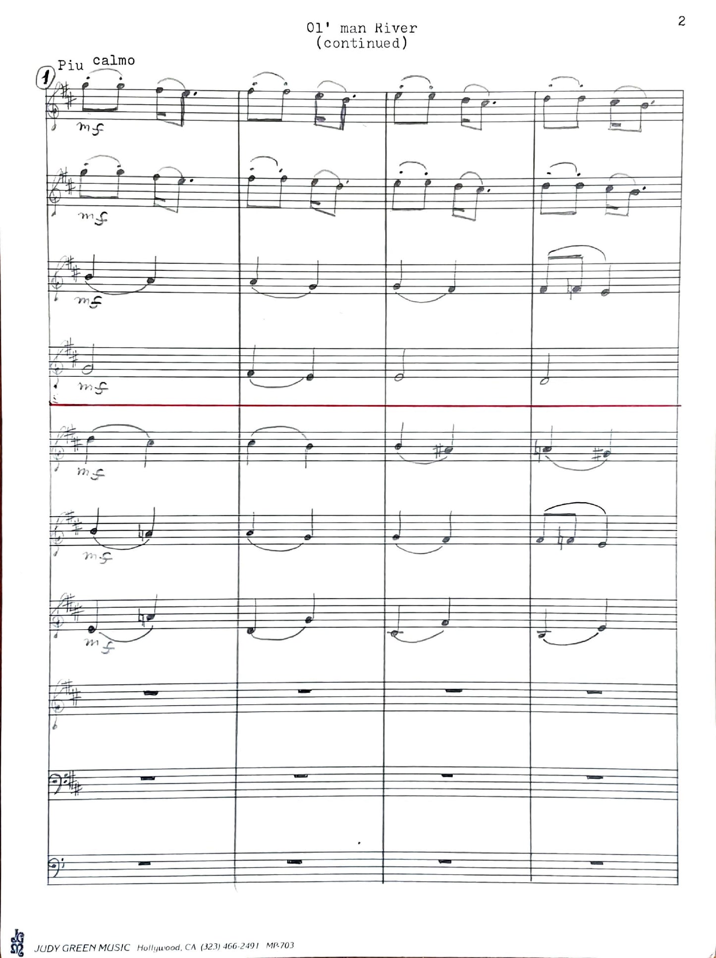 Ol' Man River from 'Showboat' (accordion ensemble)