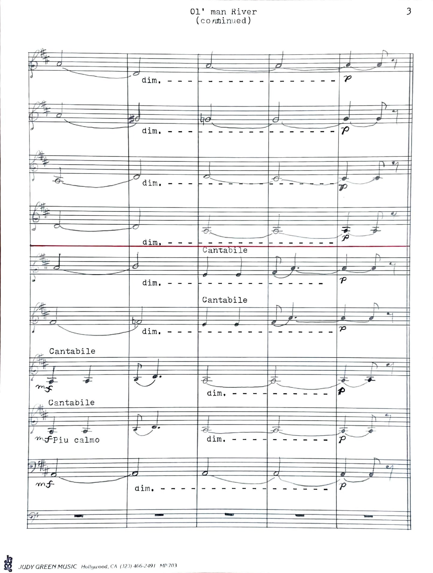 Ol' Man River from 'Showboat' (accordion ensemble)