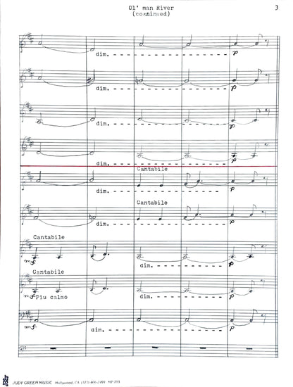 Ol' Man River from 'Showboat' (accordion ensemble)