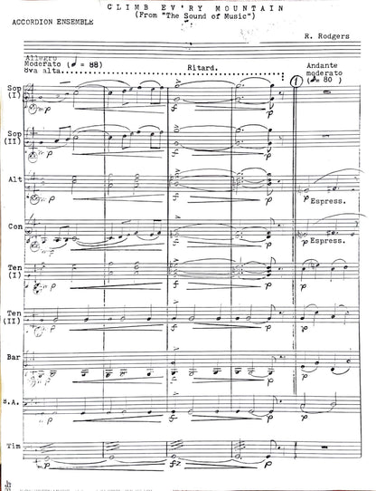 Climb Ev'ry Mountain (accordion ensemble)