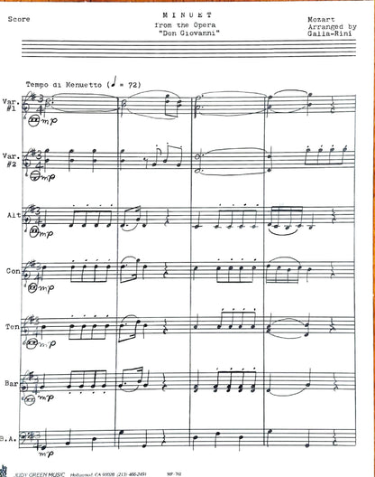 Minuet from the Opera 'Don Giovanni' (accordion ensemble)