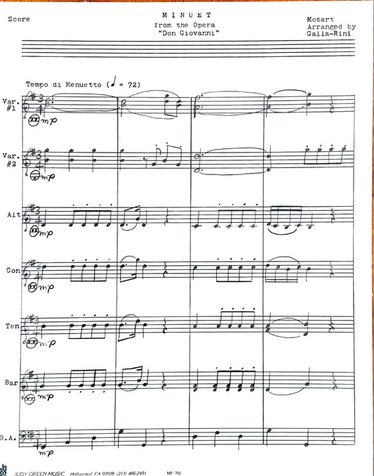 Minuet from the Opera 'Don Giovanni' (accordion ensemble)