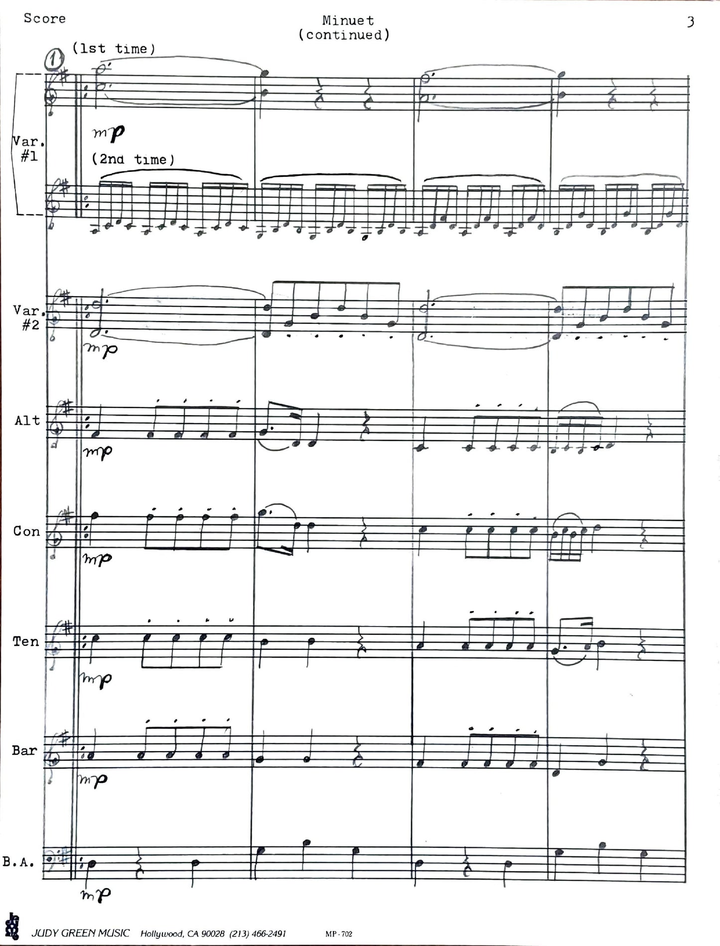 Minuet from the Opera 'Don Giovanni' (accordion ensemble)