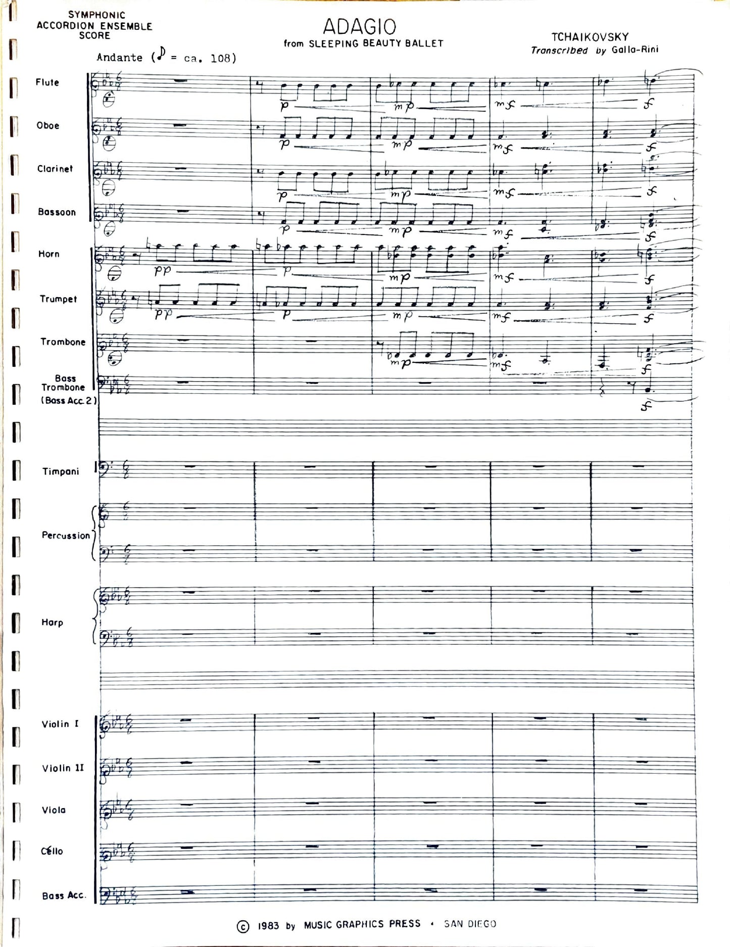 Adagio from 'Sleeping Beauty' (acccordion ensemble)