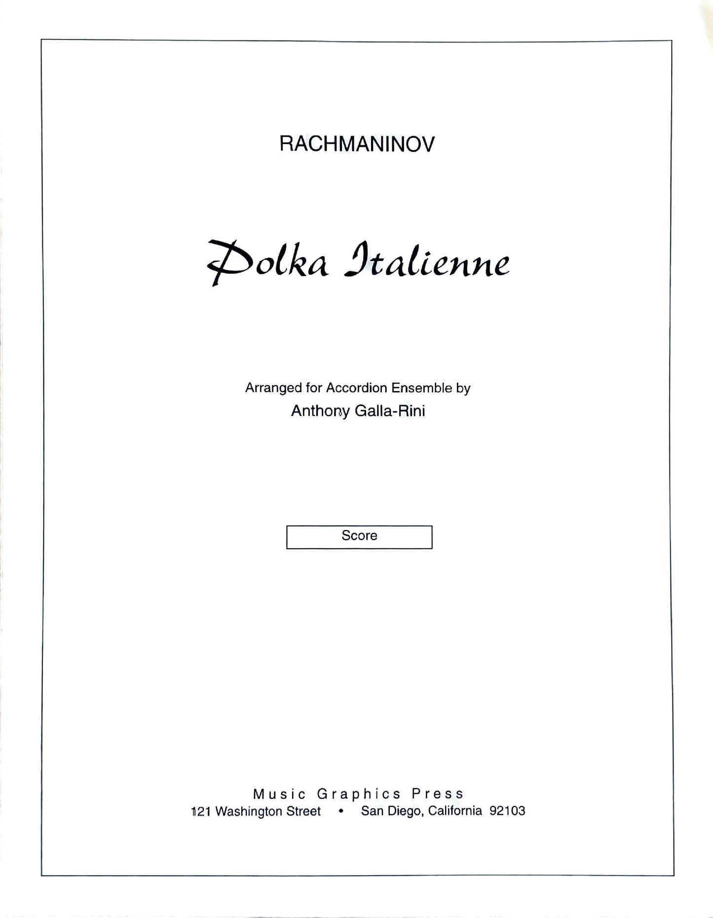 Polka Italienne (accordion ensemble)