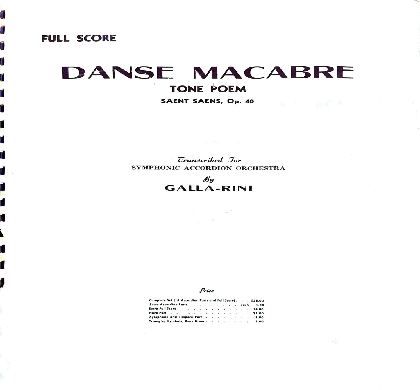 Danse Macabre Tone Poem (accordion orchestra)