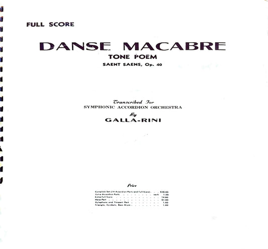 Danse Macabre Tone Poem (accordion orchestra)
