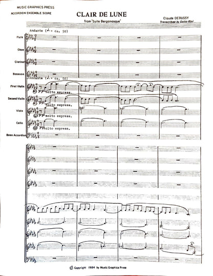 Clair de Lune (accordion ensemble)