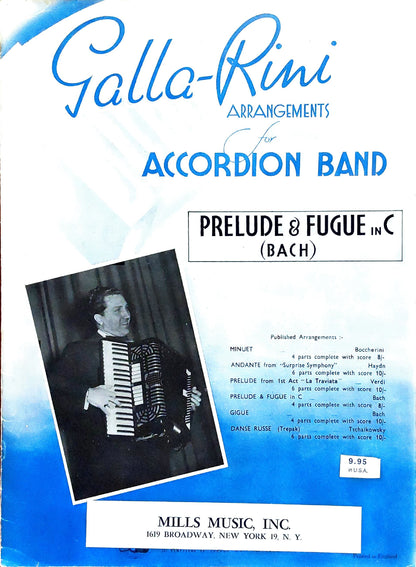 Prelude and Fugue in C Major from Eight Little Preludes and Fugues