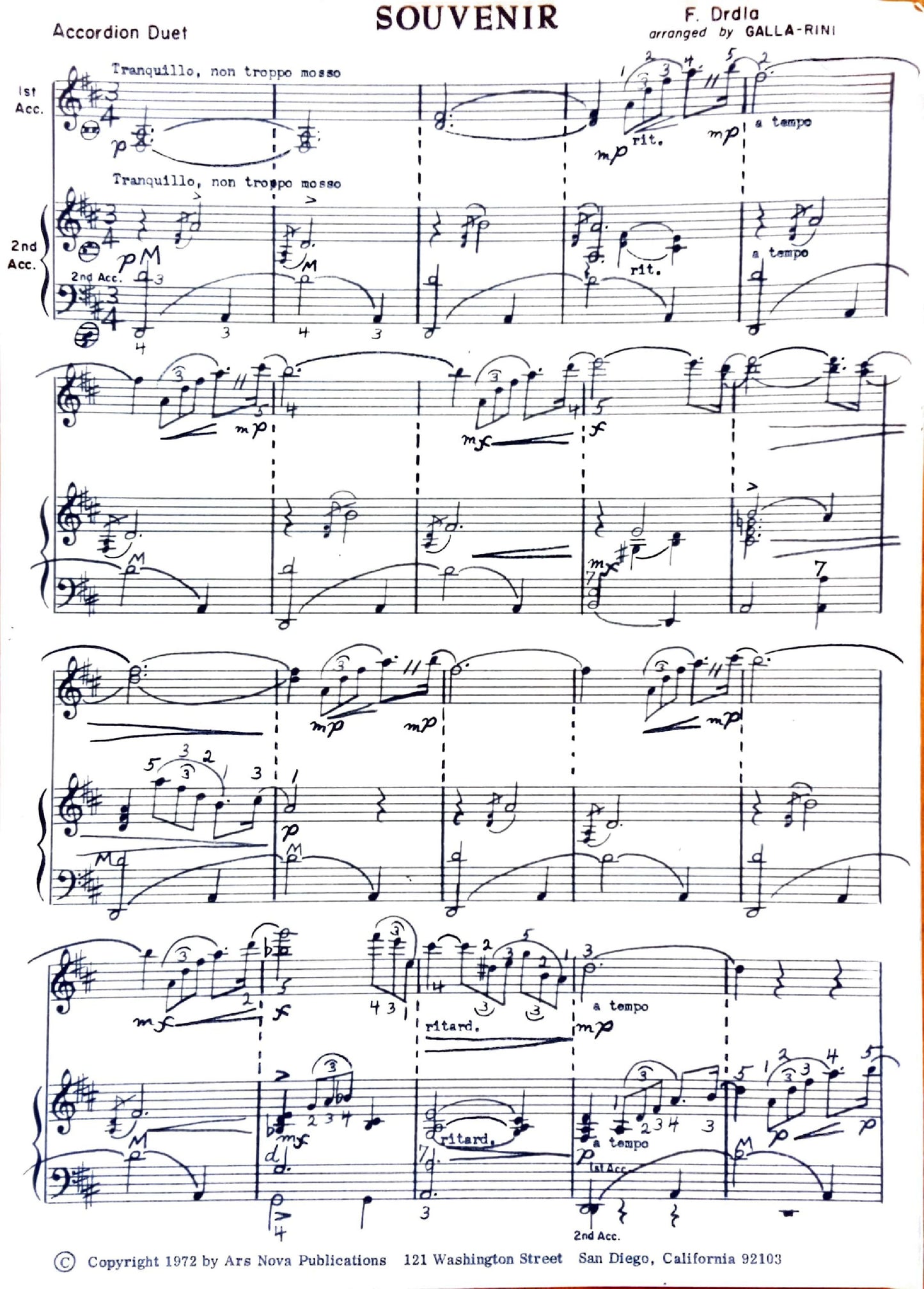 Souvenir (Duet)