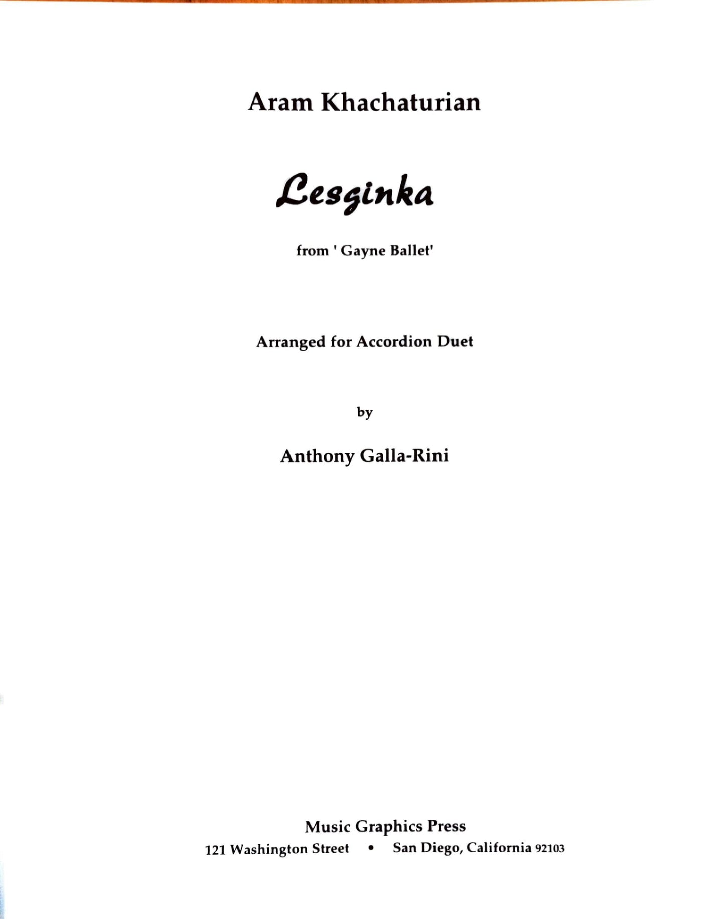 Lesginka (Duet)