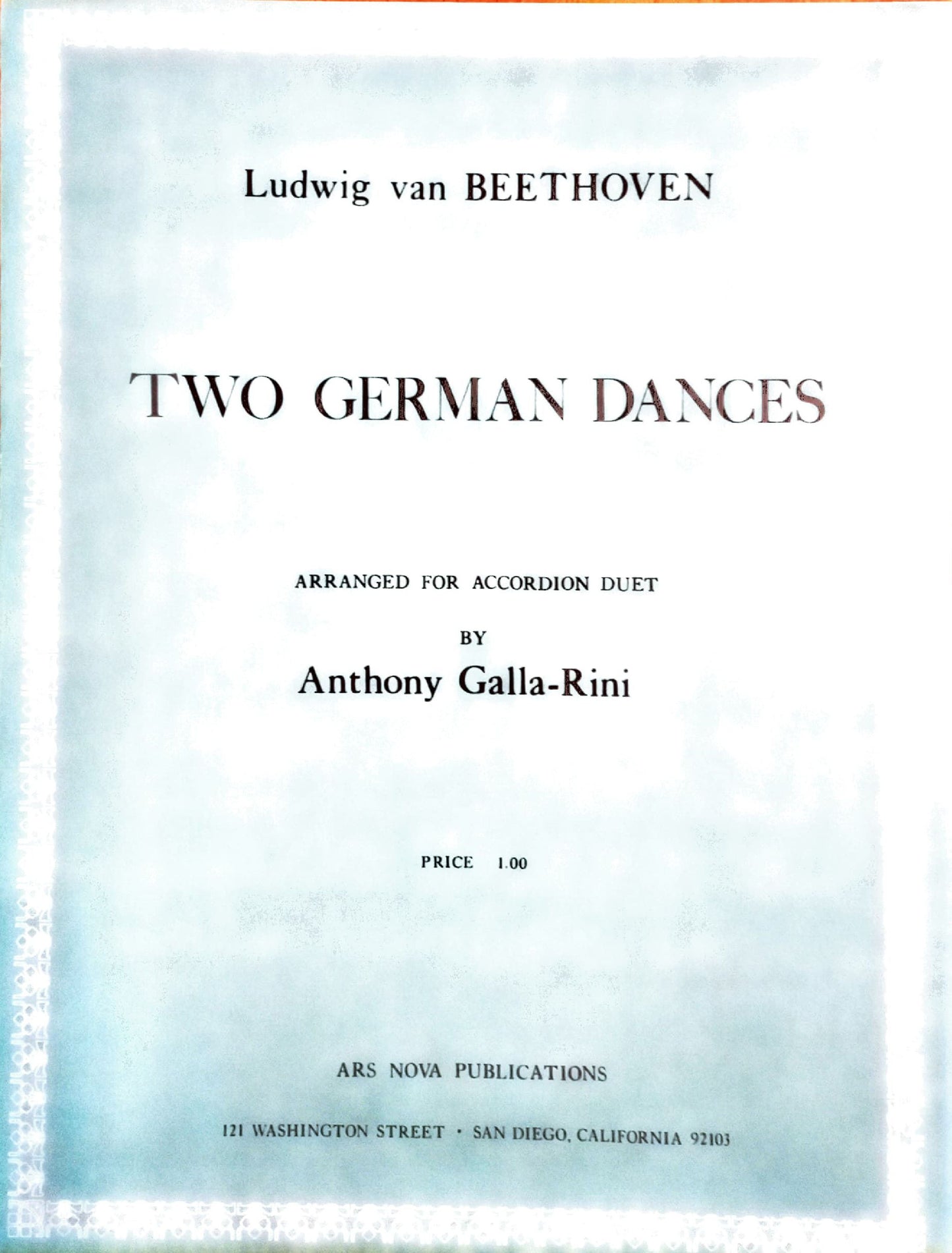 Two German Dances (Duet)