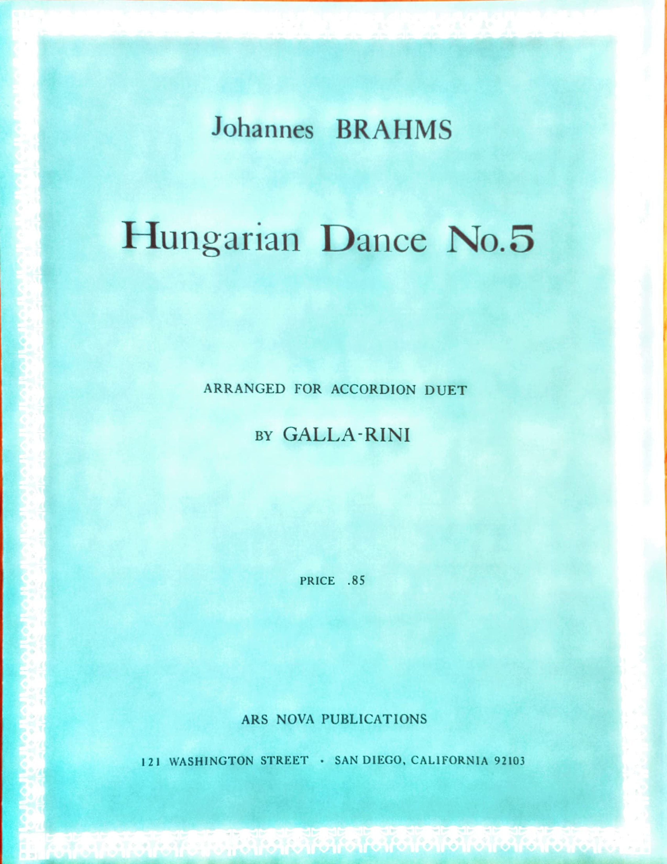 Hungarian Dance No.5 (Duet) – MFA