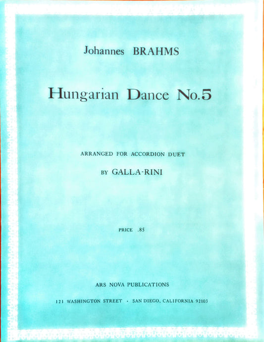 Hungarian Dance No.5 (Duet)