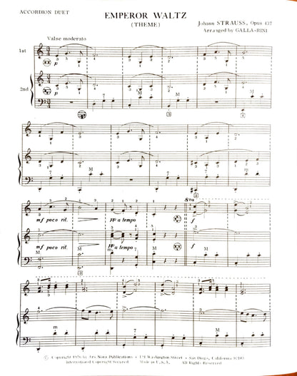 Emperor Waltz (Theme) Op.437 (Duet)