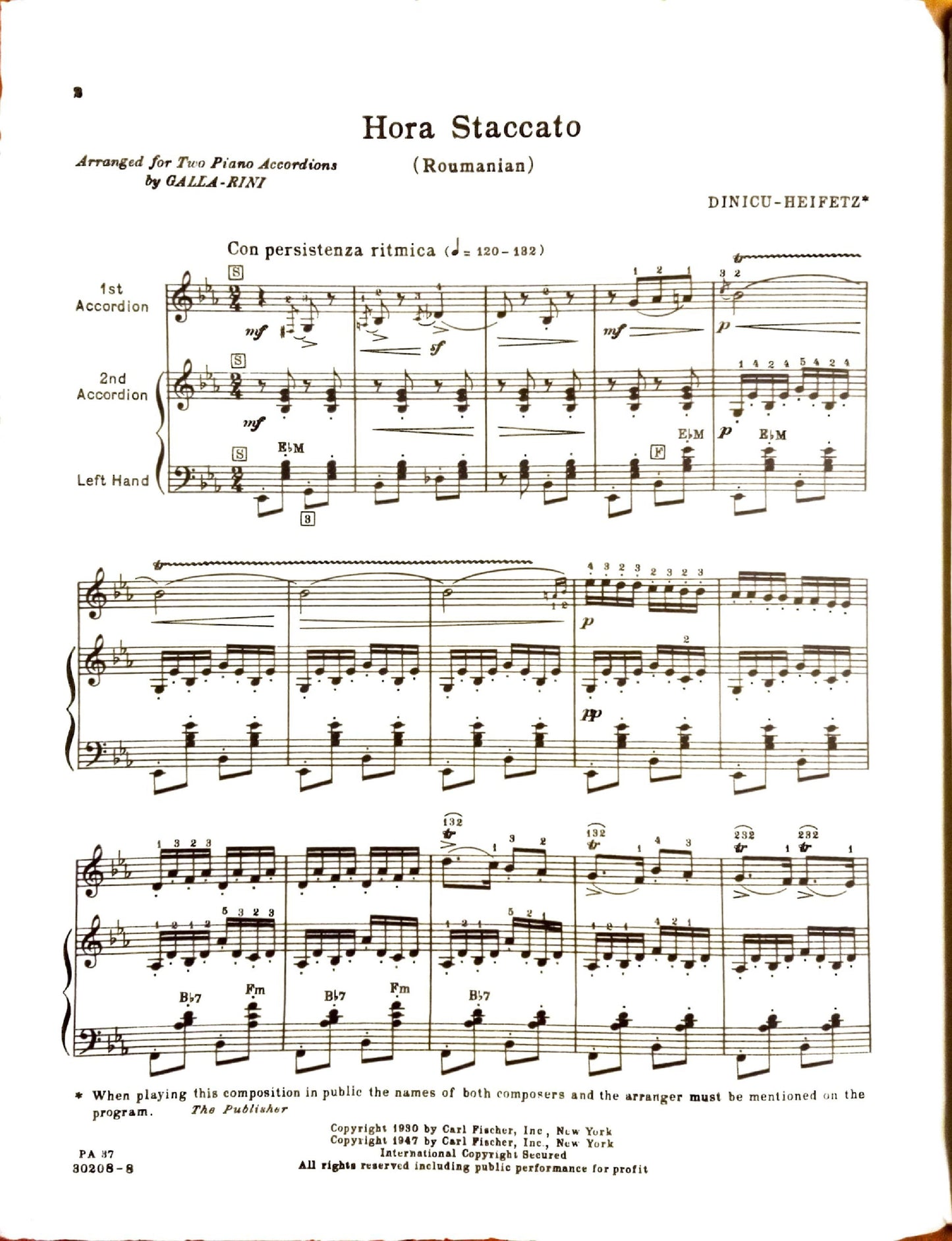 Hora Staccato (Duet)