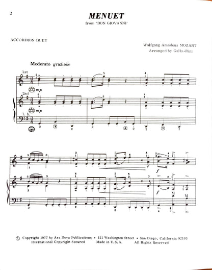 Menuet from 'Don Giovanni' (Duet)
