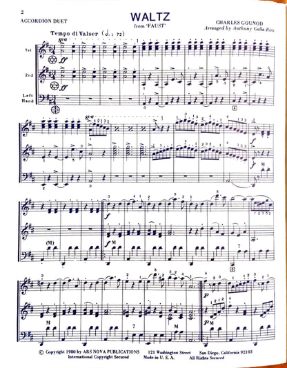 Waltz from 'Faust' (Duet)