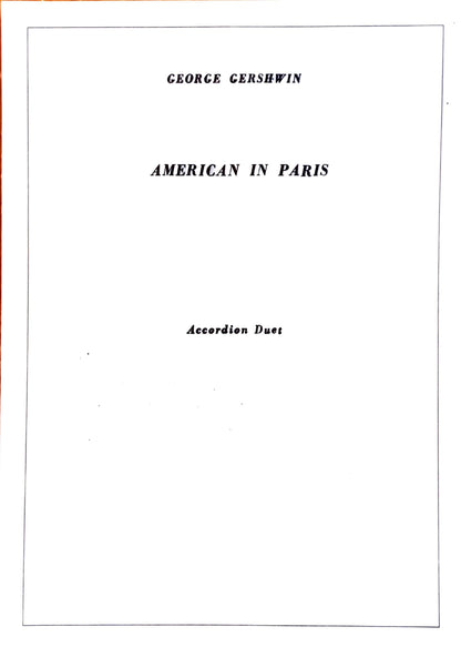 American in Paris (Duet)