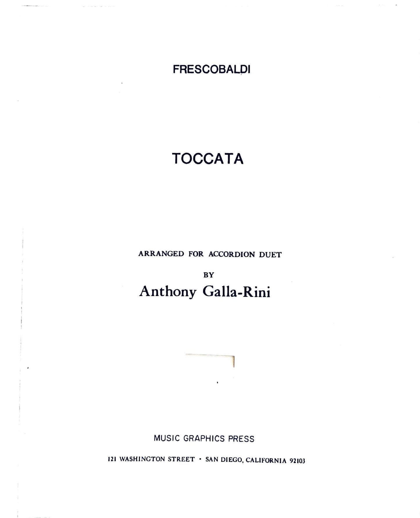 Toccata (Duet)