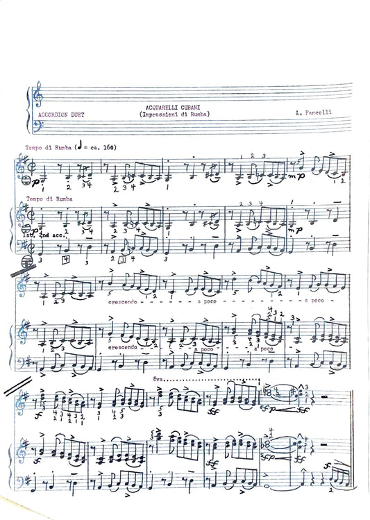 Acquarelli Cubani (Impressioni diRumba) (Duet)