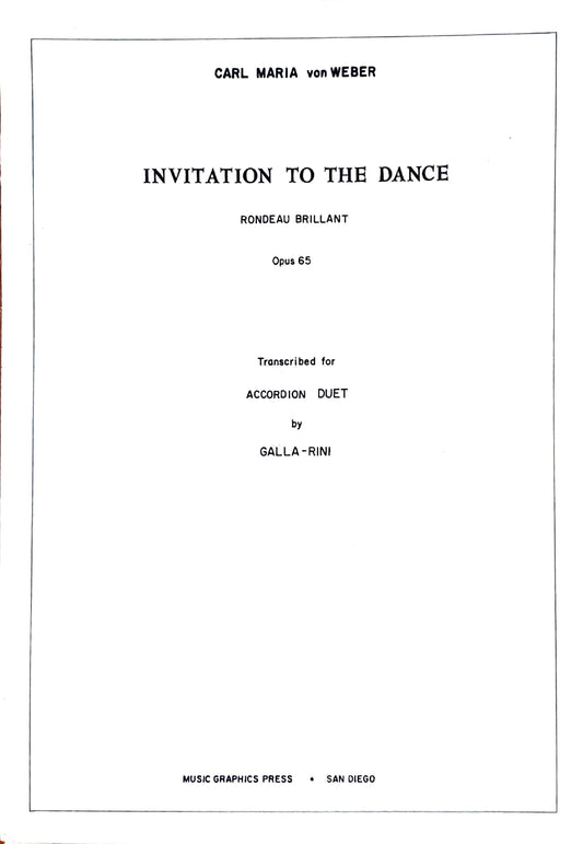 Invitation to the Dance (Rondeau Brillant) Op.65 (Duet)