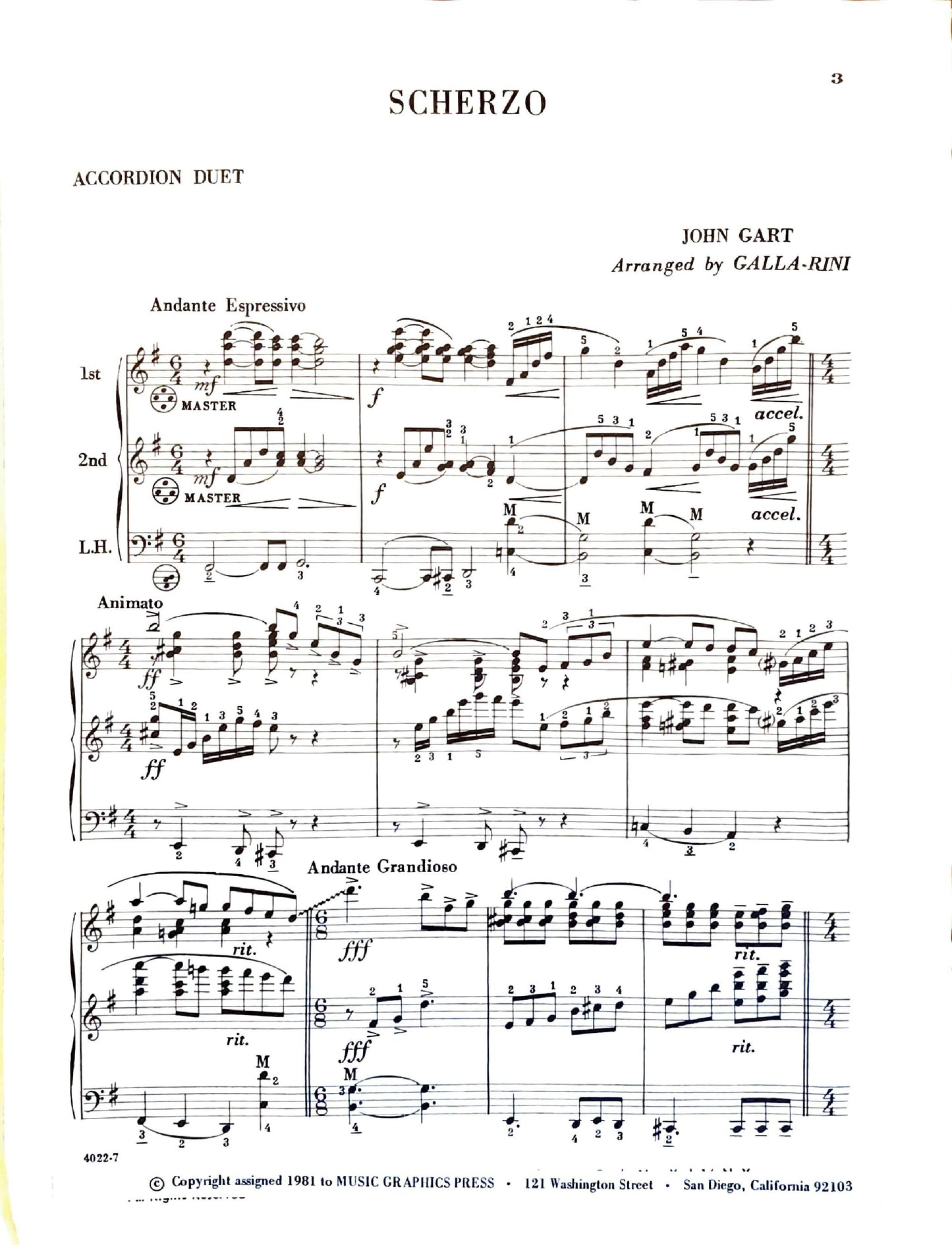 Scherzo (Duet)