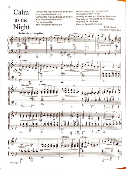 Famous Art Songs Vol. 1  eBook (Solo) Arrangements by Anthony Galla-Rini