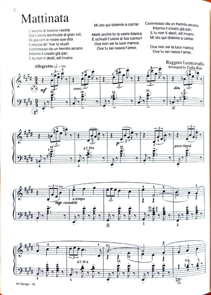 Famous Art Songs eBook Vol.2  accordion arrangements by Anthony Galla-Rini