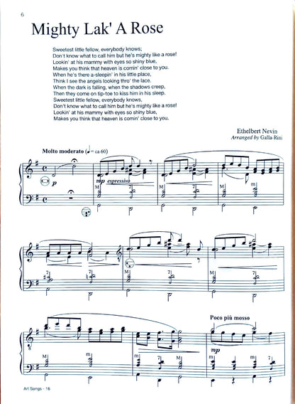 Famous Art Songs eBook Vol.2  accordion arrangements by Anthony Galla-Rini