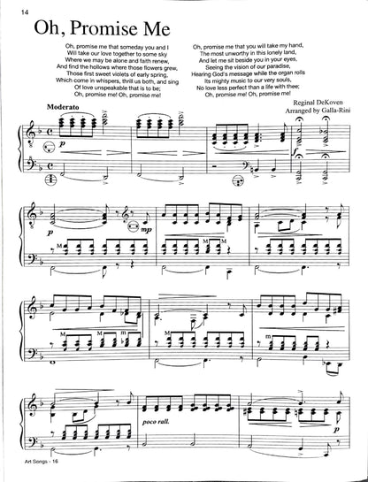 Famous Art Songs eBook Vol.2  accordion arrangements by Anthony Galla-Rini
