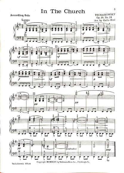Tchaikovsky eBook Album for Piano Accordion (Solo), arranged by Anthony Galla-Rini