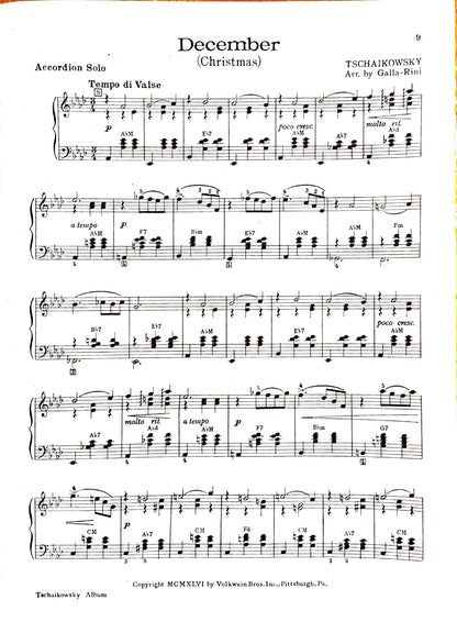 Tchaikovsky eBook Album for Piano Accordion (Solo), arranged by Anthony Galla-Rini