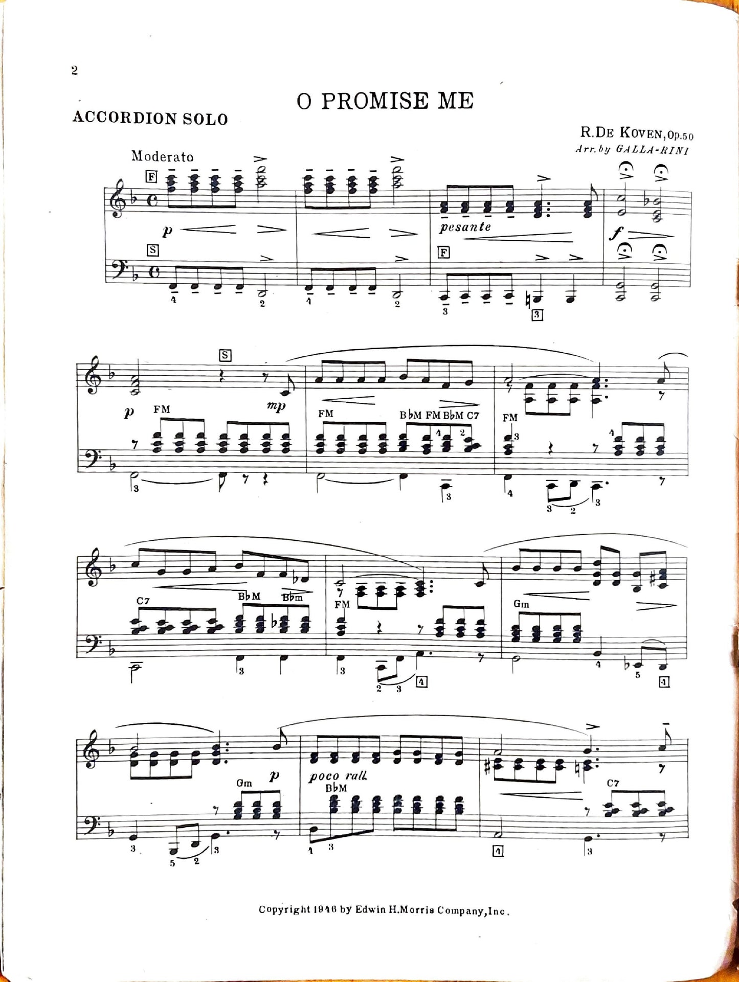 Sacred Selections  accordion eBook, arranged by Anthony Galla-Rini