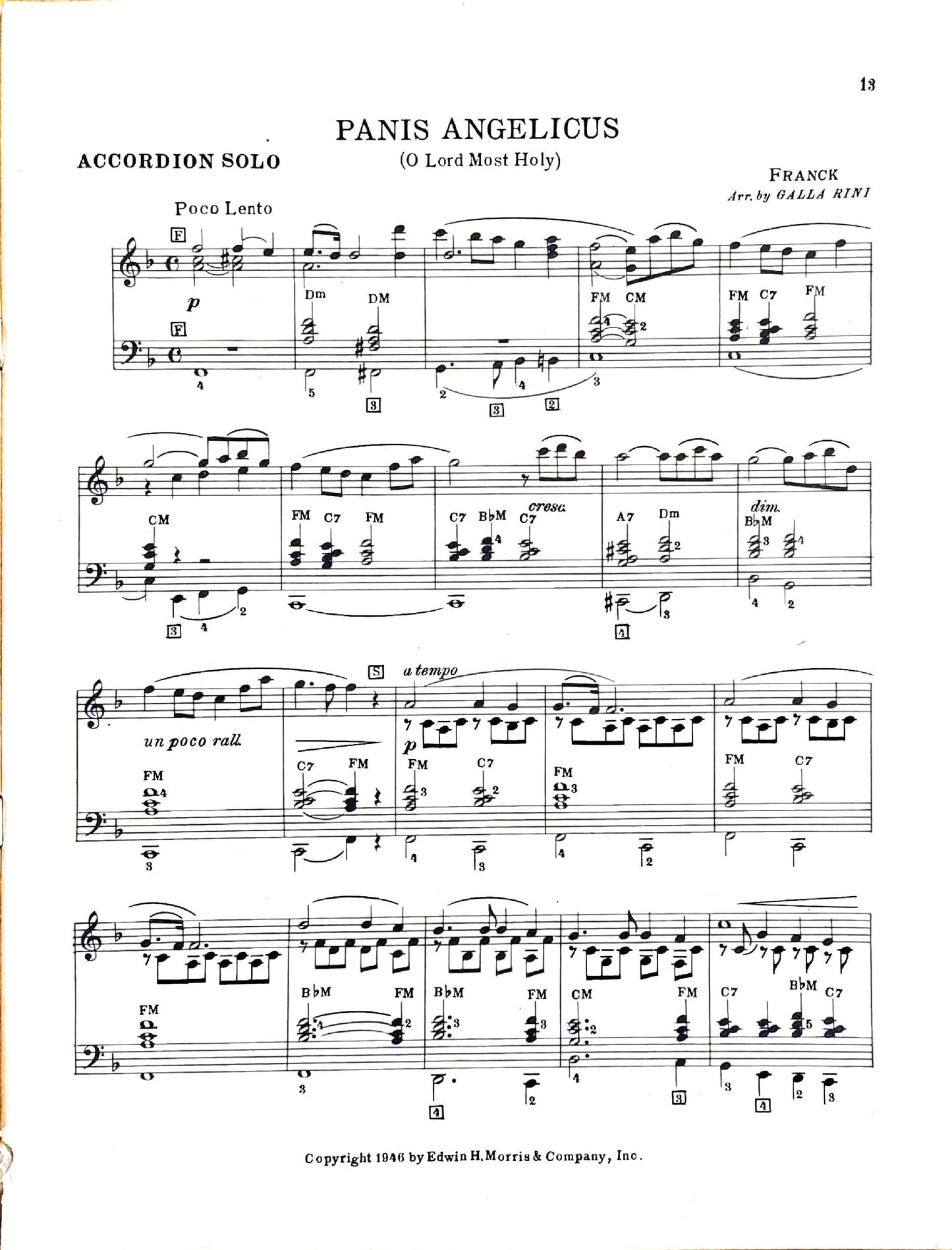 Sacred Selections  accordion eBook, arranged by Anthony Galla-Rini