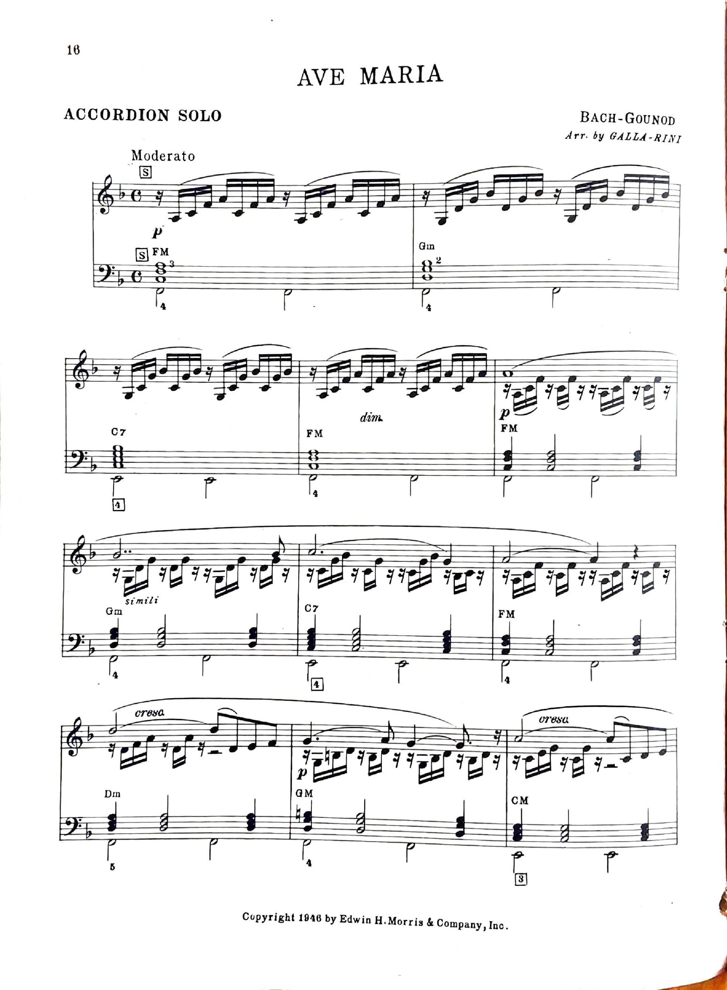 Sacred Selections  accordion eBook, arranged by Anthony Galla-Rini