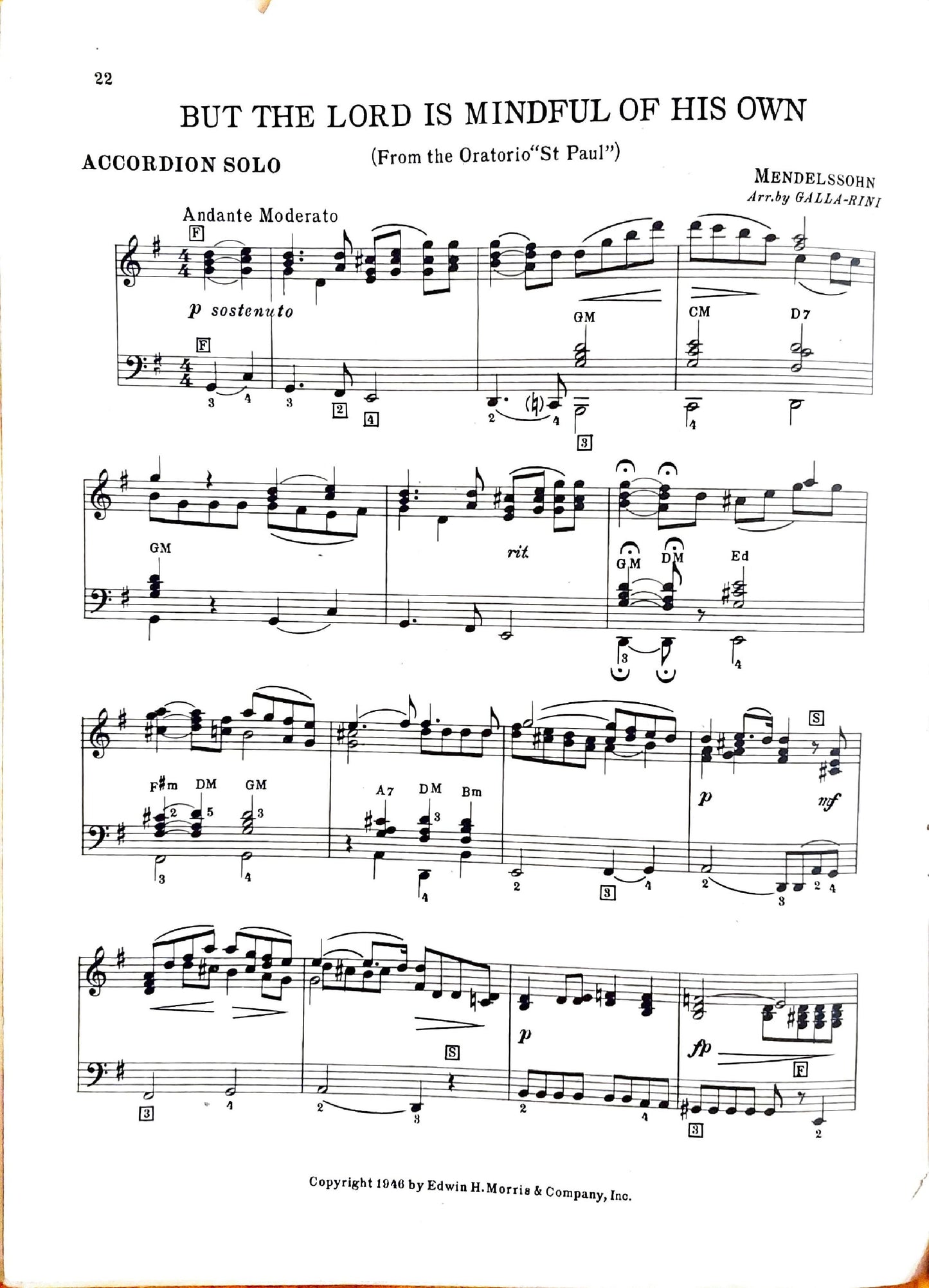 Sacred Selections  accordion eBook, arranged by Anthony Galla-Rini