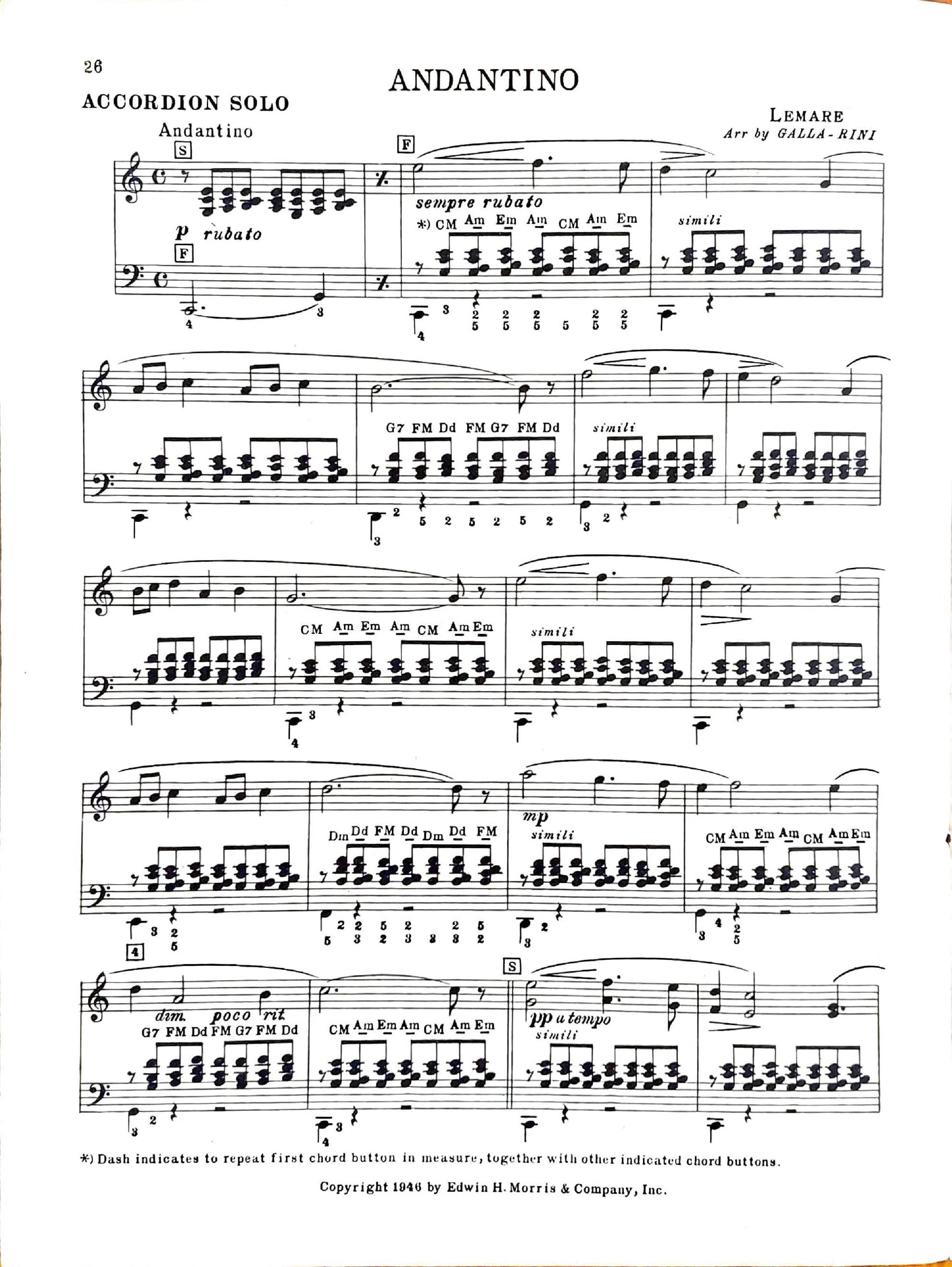 Sacred Selections  accordion eBook, arranged by Anthony Galla-Rini