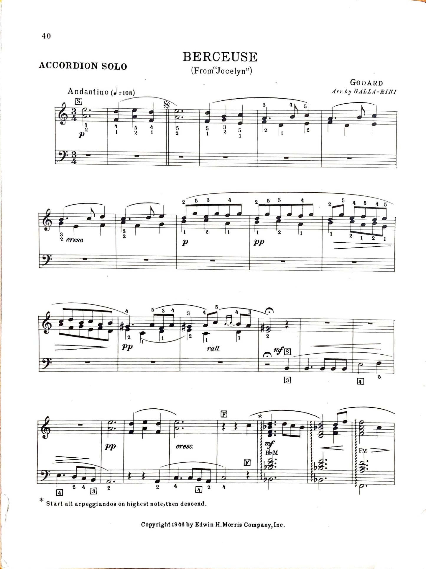 Sacred Selections  accordion eBook, arranged by Anthony Galla-Rini