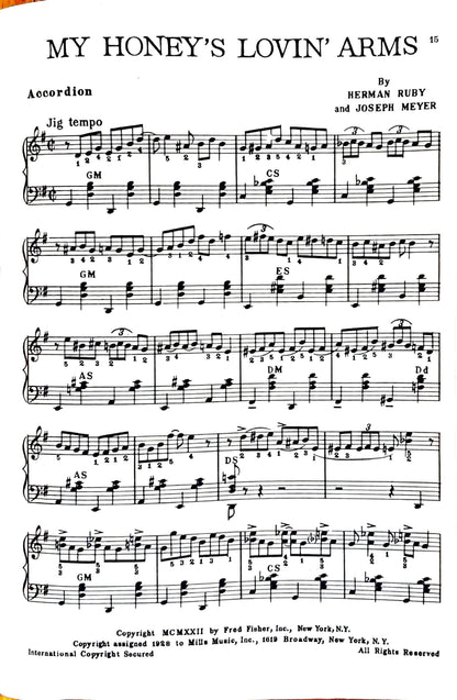 Modern Hot Piano Accordion Solos eBook No.1 , arranged by Anthony Galla-Rini