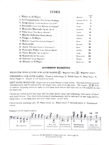 Volkwein's Accordion Recital Album eBook, arranged by Anthony Galla-Rini