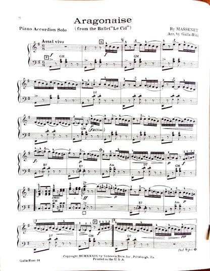 Volkwein's Accordion Recital Album eBook, arranged by Anthony Galla-Rini