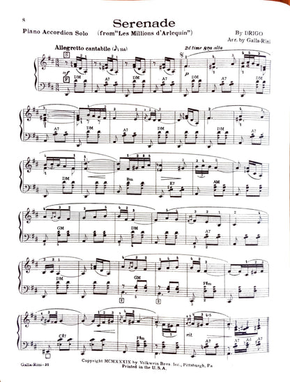 Volkwein's Accordion Recital Album eBook, arranged by Anthony Galla-Rini
