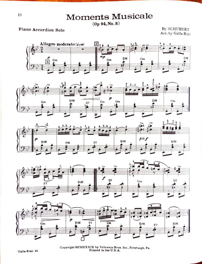 Volkwein's Accordion Recital Album eBook, arranged by Anthony Galla-Rini