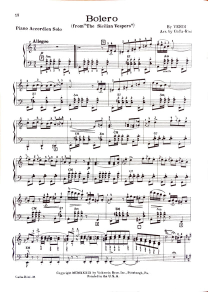 Volkwein's Accordion Recital Album eBook, arranged by Anthony Galla-Rini