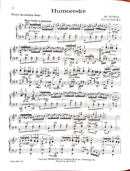 Volkwein's Accordion Recital Album eBook, arranged by Anthony Galla-Rini