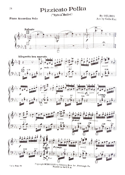 Volkwein's Accordion Recital Album eBook, arranged by Anthony Galla-Rini