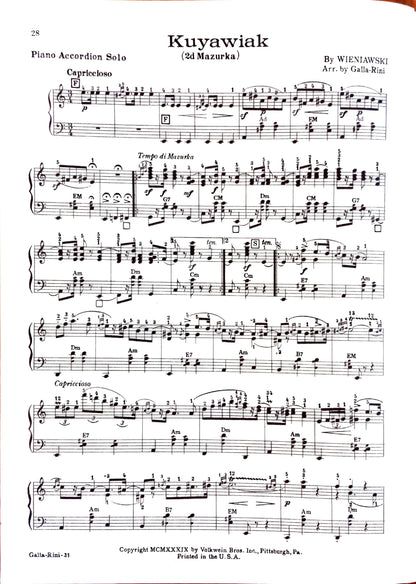 Volkwein's Accordion Recital Album eBook, arranged by Anthony Galla-Rini