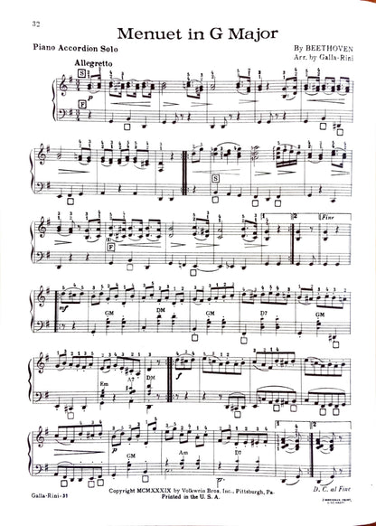 Volkwein's Accordion Recital Album eBook, arranged by Anthony Galla-Rini